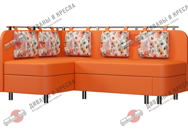 Кухонный диван Лагуна М2 Оранж уголовой со спальным местом
