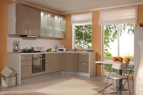 Сочетание цветов в интерьере кухни: стены, пол, мебель